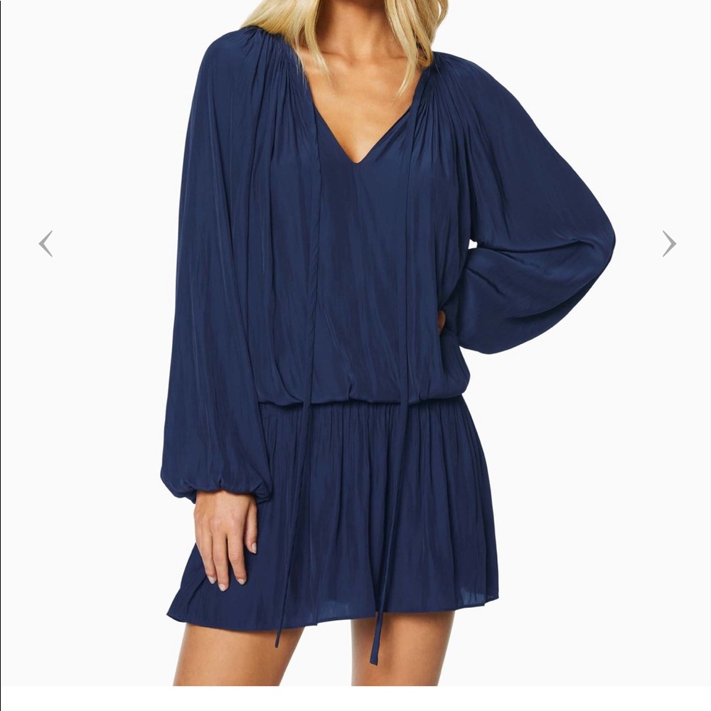 Ramy Brook Paris V Neck Navy dress - BRAND NEW